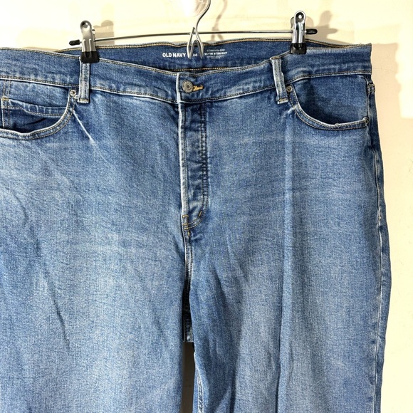 2/$35 Old Navy Sky Hi Straight Jeans medium wash - Picture 2 of 10